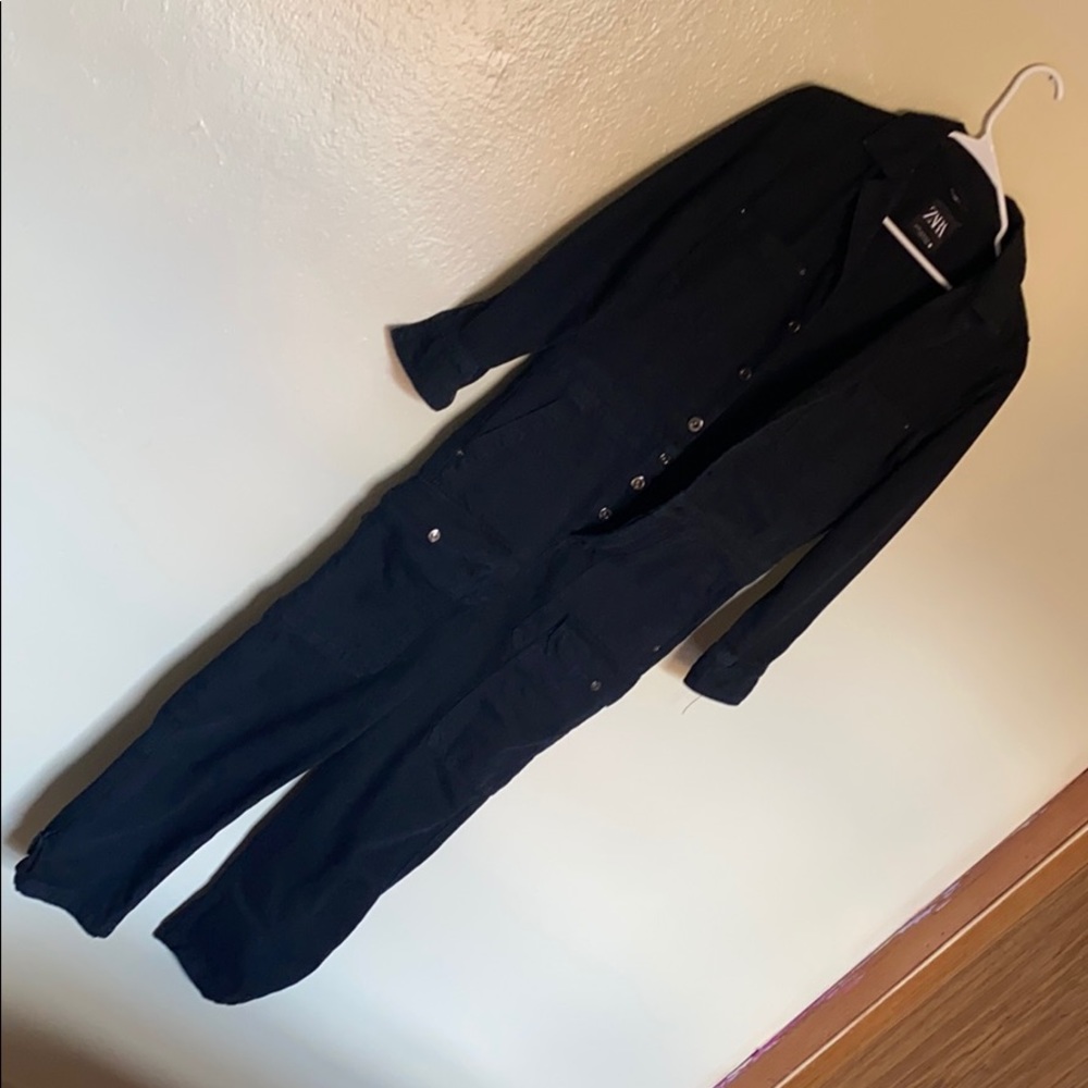 Zara Navy Jumpsuit